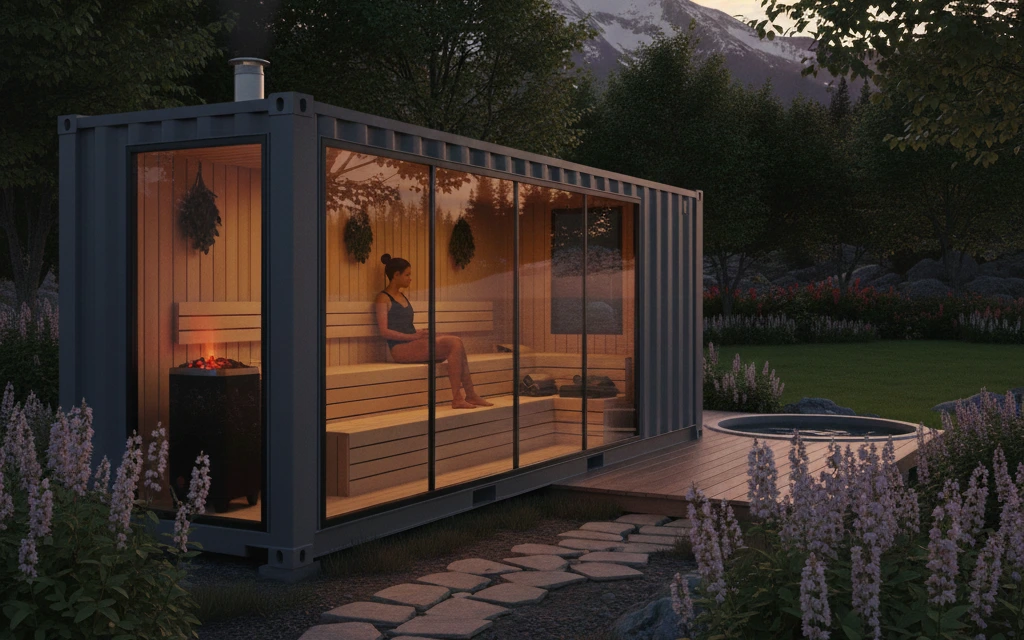 Shipping Container Sauna